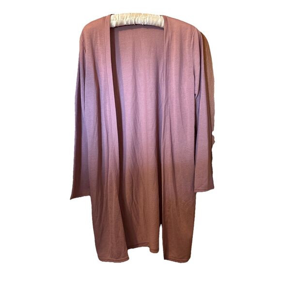 Chip Clip Japanese Brand Women's Open Front Cardigan Dusty Rose Size L - Picture 1 of 5